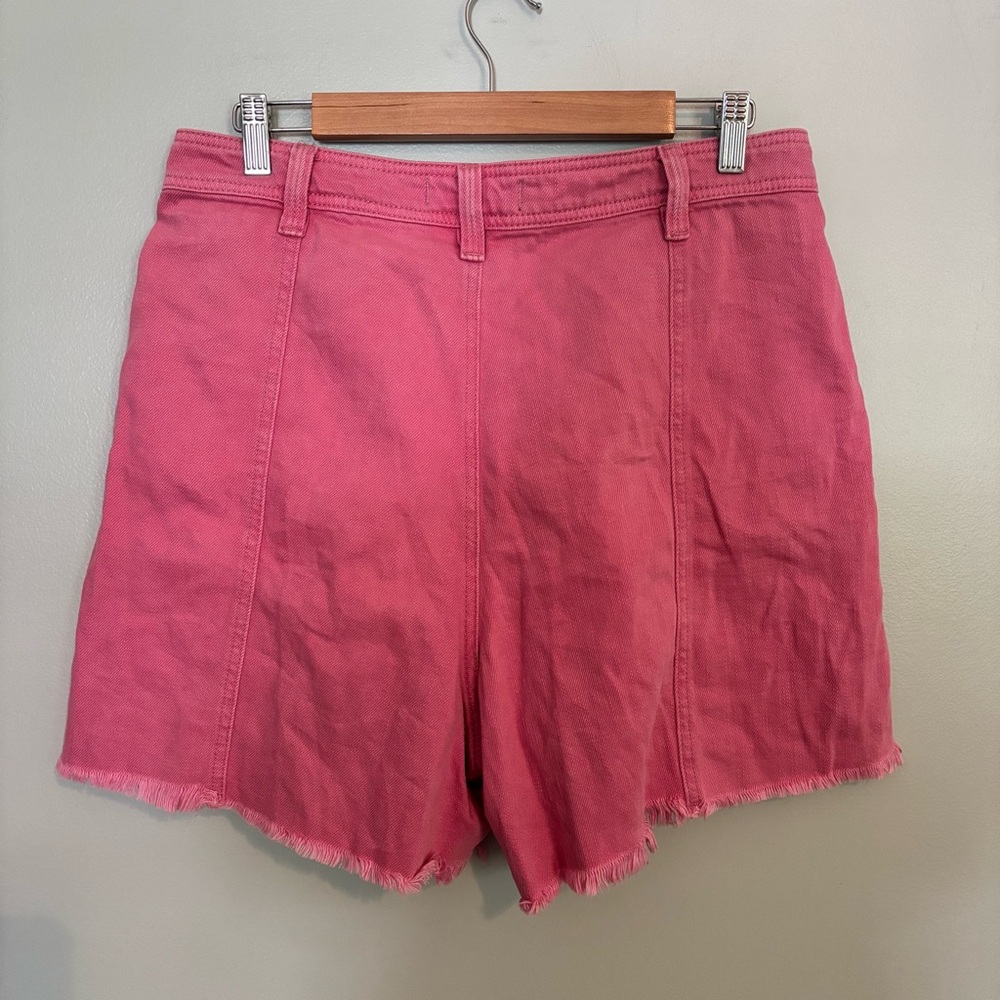 Free people we the free Amelie high rise pink denim shorts size 31 EUC - Picture 7 of 9